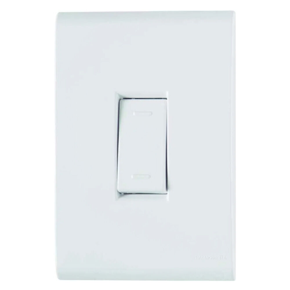 Conjunto 4x2 com 1 Interruptor Paralelo Liz 10A 250V Branco Tramontina