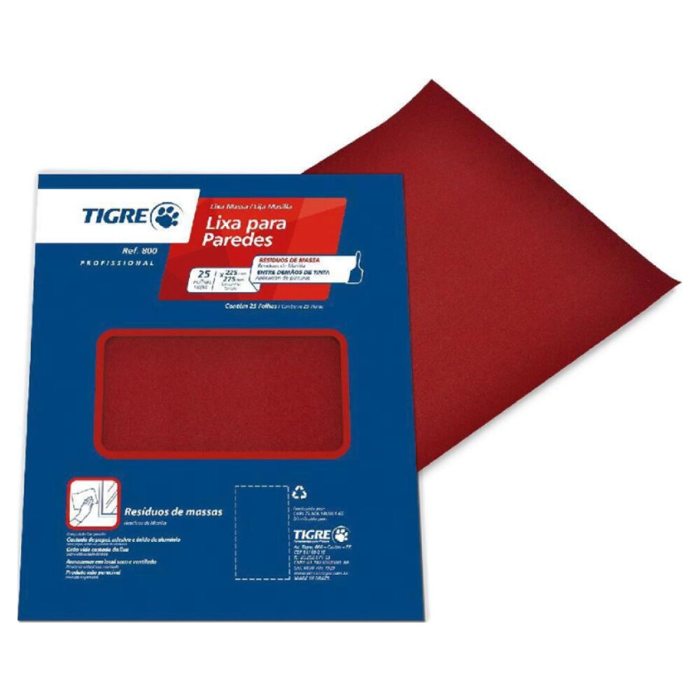 Lixa para Massa Grão 180 Tigre
