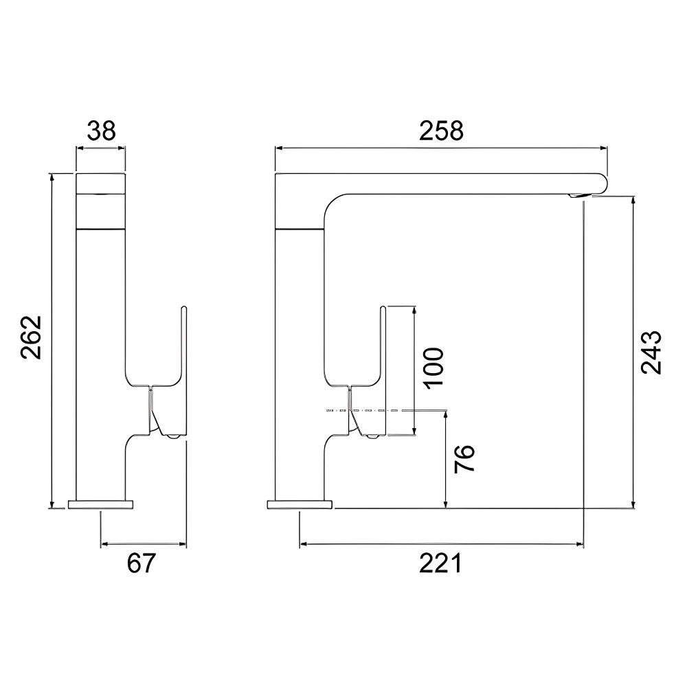 Misturador Monocomando de Mesa para Cozinha Bica Móvel Like Cromado Lorenzetti