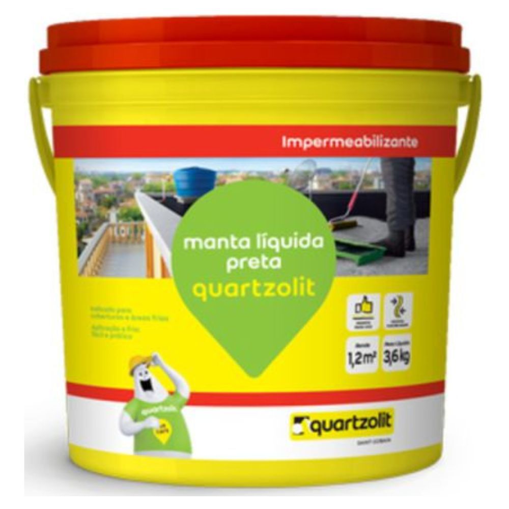 Impermeabilizante Manta Líquida Preto Quartzolit