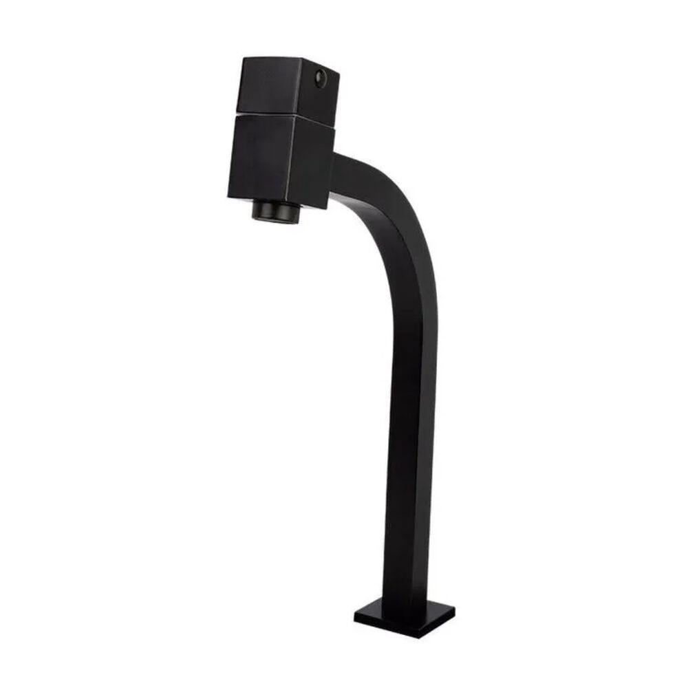 Torneira para Lavatório Piazza Bica Alta 1/2" Preto Addra