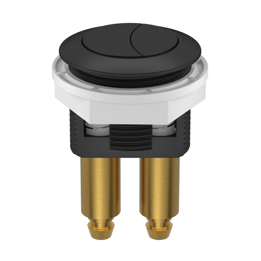 Botão Duplo Acionamento Black Matte Deca