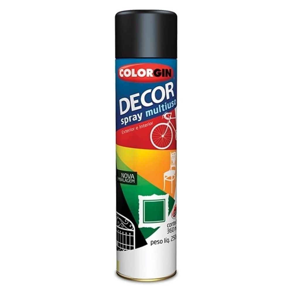 Tinta Spray Decor Brilhante 360ml Colorgin
