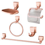 Kit Acessórios para Banheiro com 5 Peças Rose Gold Lorenzetti