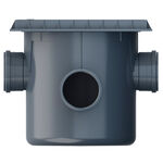 Caixa de Areia para Esgoto 100mm Cinza Tigre