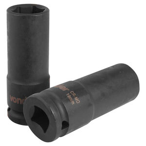 Soquete Sextavado Longo de Impacto 19mm Encaixe de 1/2" Vonder