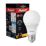 Lâmpada Led Bulbo 9W 3000K Avant