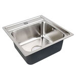 Cuba de Sobrepor Inox com Válvula 42x42cm Addra