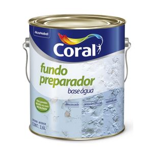 Fundo Preparador de Paredes à Base Água 3,6L Incolor Coral Fundo Preparador de Paredes à Base Água 3,6L Incolor Coral
