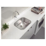 Tanque de Encaixe Hera 34L em Aço Inox Acetinado 50x40cm Tramontina