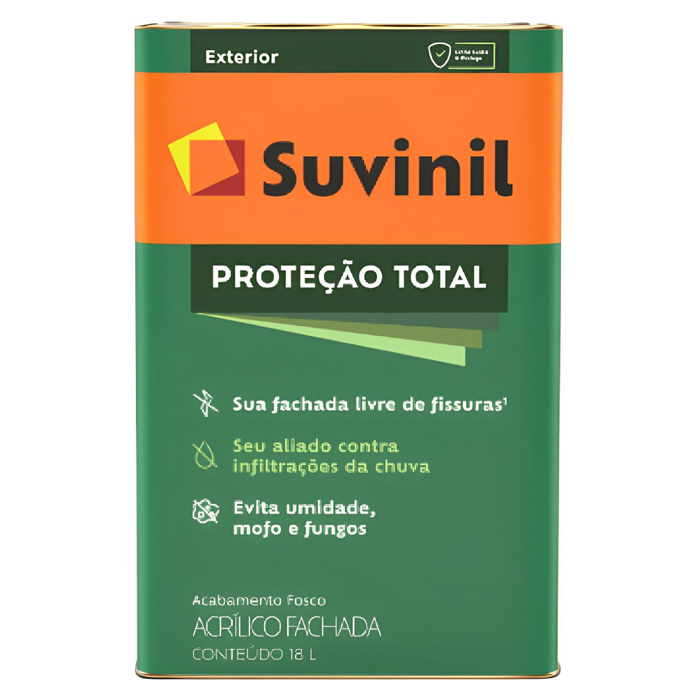 Tinta Acrílica Fosco Proteção Total Premium Branco 18L Suvinil