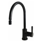 Torneira Misturador Monocomando para Cozinha Preto Fosco Color Mozart Perflex