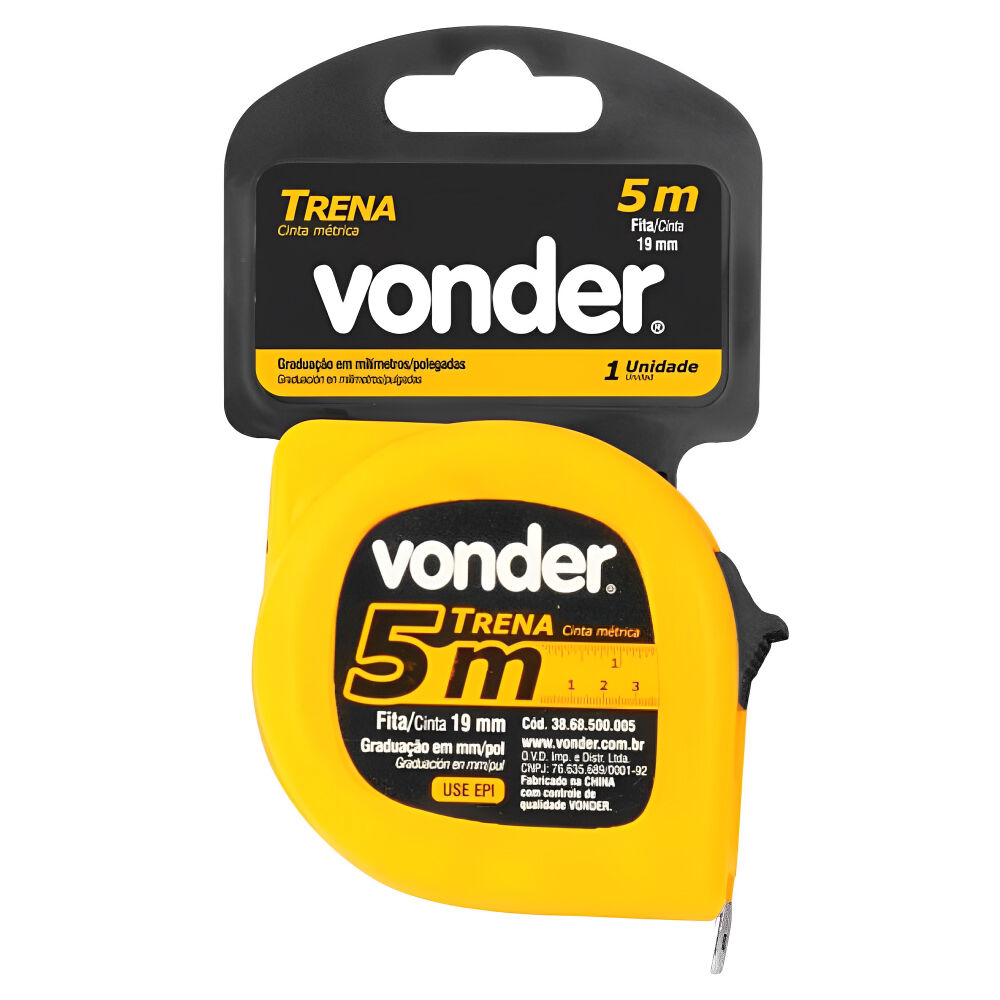 Trena de Aço 5mx19mm Vonder