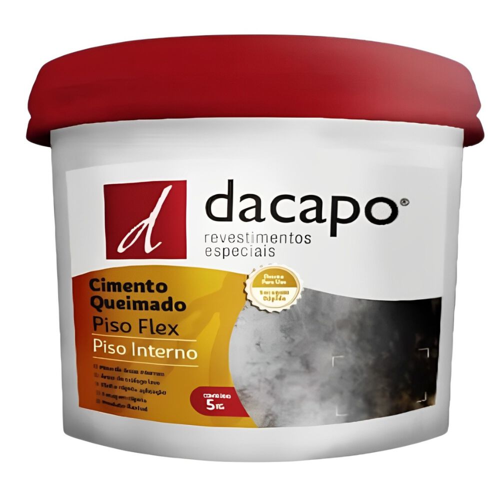 Cimento Queimado para Piso Flex Interno 5Kg Dacapo
