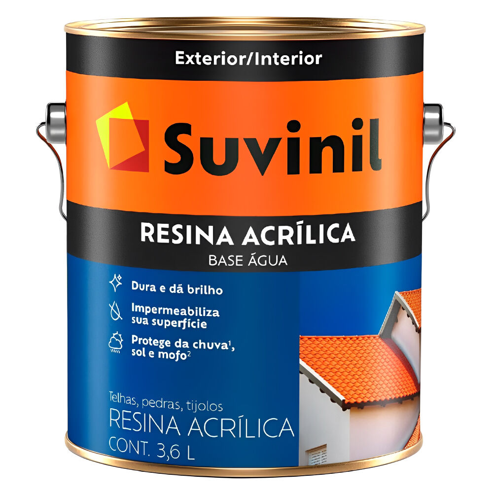 Resina Acrílica Base Água 3,6L Incolor Suvinil