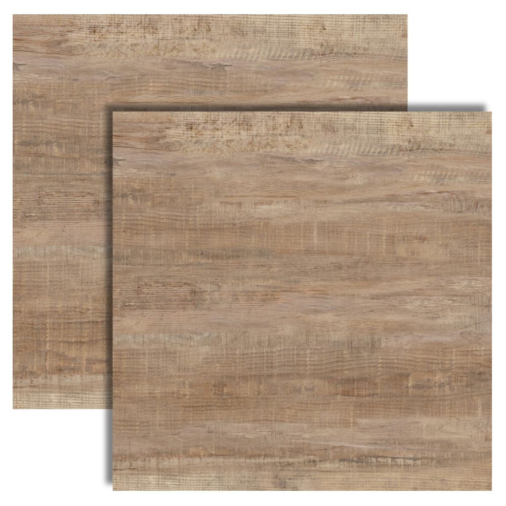 Piso Cerâmico Amadeirado Acetinado Borda Retificada 60x60cm Salinas RT60442 Embramaco (Caixa com 2,52m²)