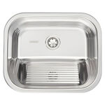 Tanque de Encaixe Hera 34L em Aço Inox Polido 50x40cm Tramontina