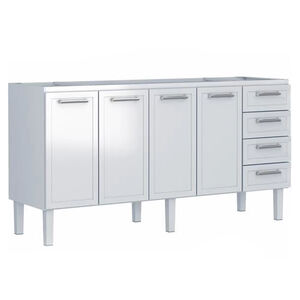 Gabinete de Aço p/ Pia 1,80 Apolo Flat Branco Cozimax Gabinete de Aço p/ Pia 1,80 Apolo Flat Branco Cozimax