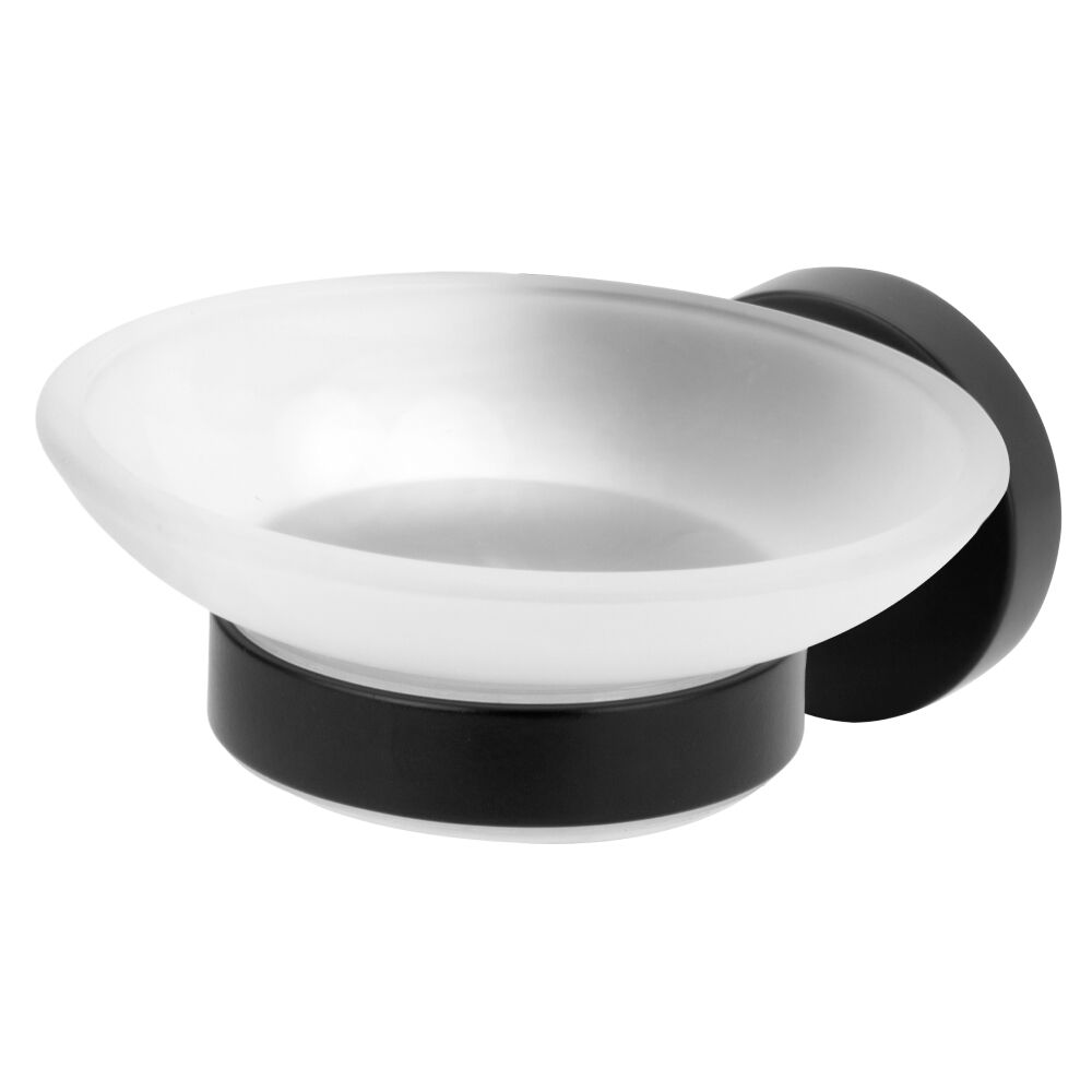 Saboneteira de Parede Slim Preto Fosco Perflex