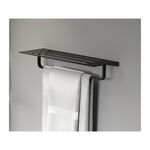 Toalheiro em Alum&iacute;nio com Acabamento Anodizado Preto Fosco Astra