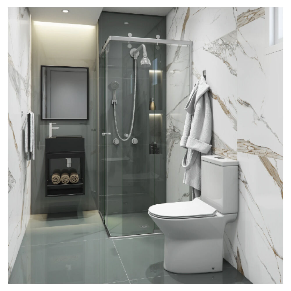 Vaso Sanitário com Caixa Acoplada Lift Branco Docol