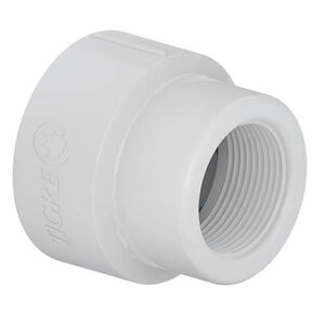 Luva de Redução Roscável 3/4" x 1/2" Branco Tigre Luva de Redução Roscável 3/4" x 1/2" Branco Tigre