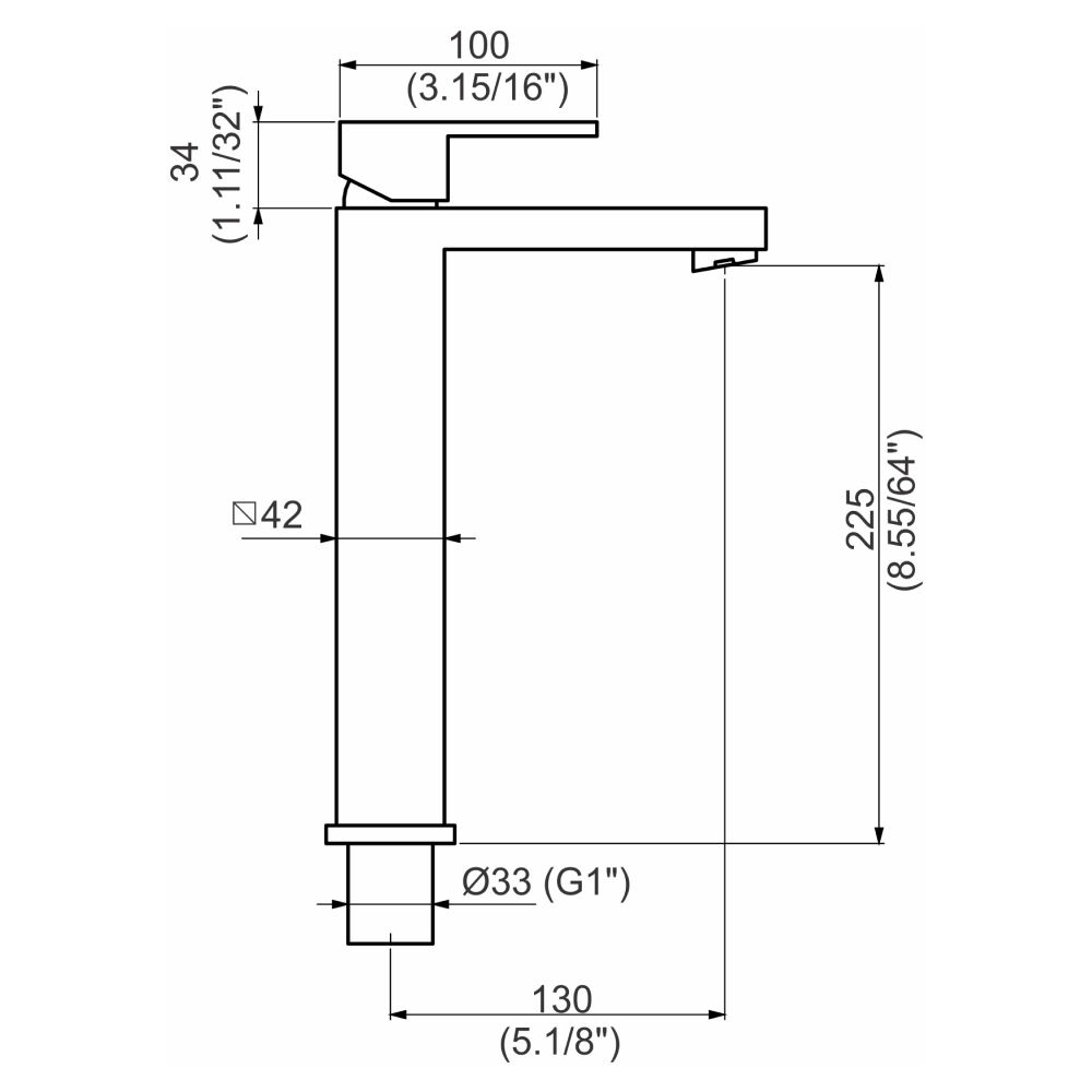 Torneira Misturador Monocomando para Banheiro Sobrepor Flaunt Perflex