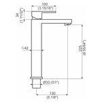 Torneira Misturador Monocomando para Banheiro Sobrepor Flaunt Perflex