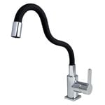 Torneira Misturador Monocomando para Cozinha Dom Color 2255 Preto Perflex