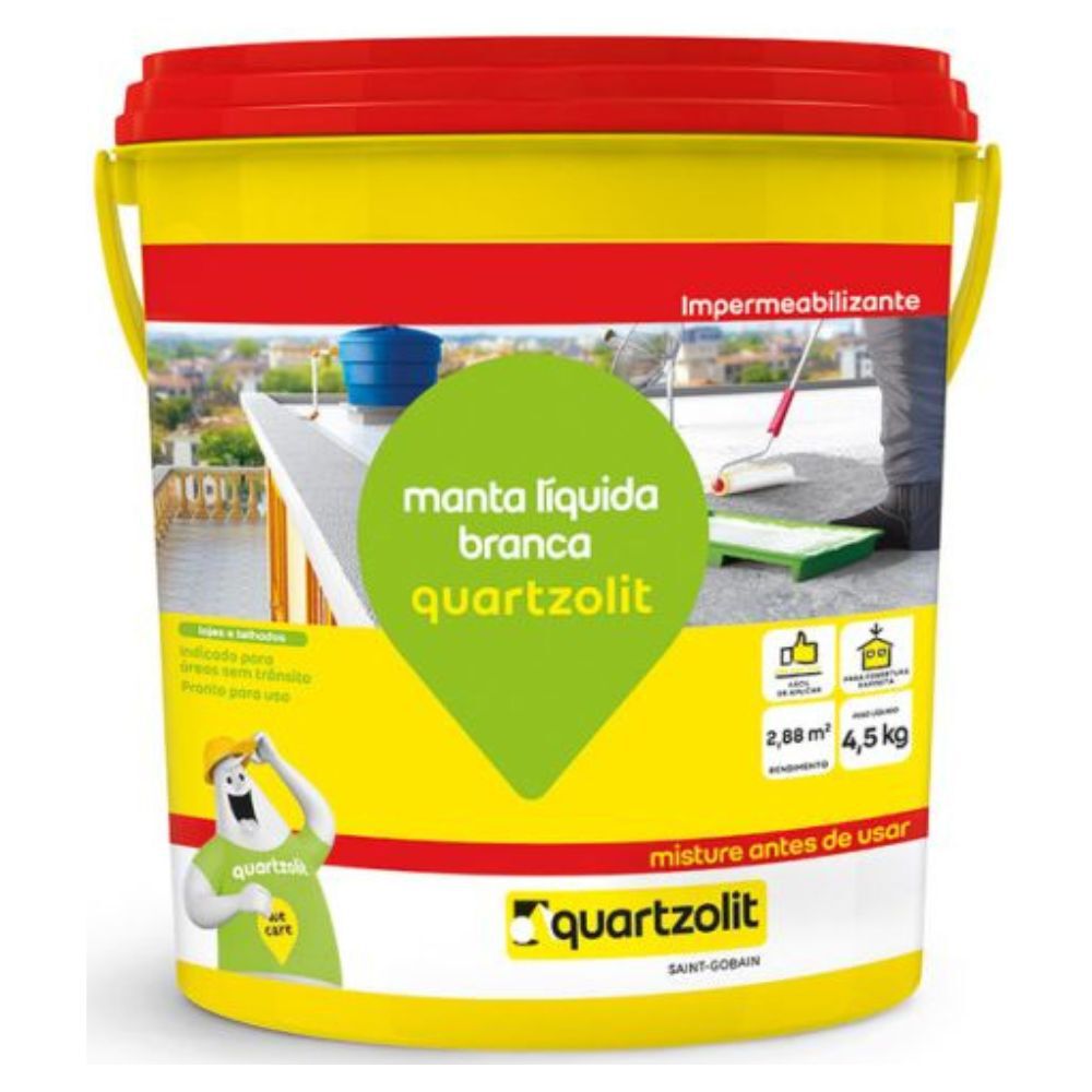 Impermeabilizante Manta Líquida 18kg Branco Quartzolit