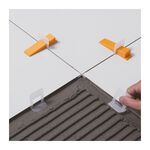 Espaçador para Nivelamento com 500 Peças 2mm Branco Cortag