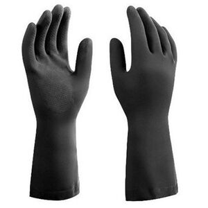 Luva de Látex Antiderrapante Preta Mucambo Luva de Látex Antiderrapante Preta Mucambo