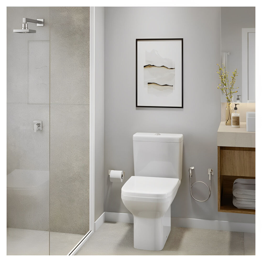Kit Vaso Sanitário com Caixa Acoplada Clean Branco Deca