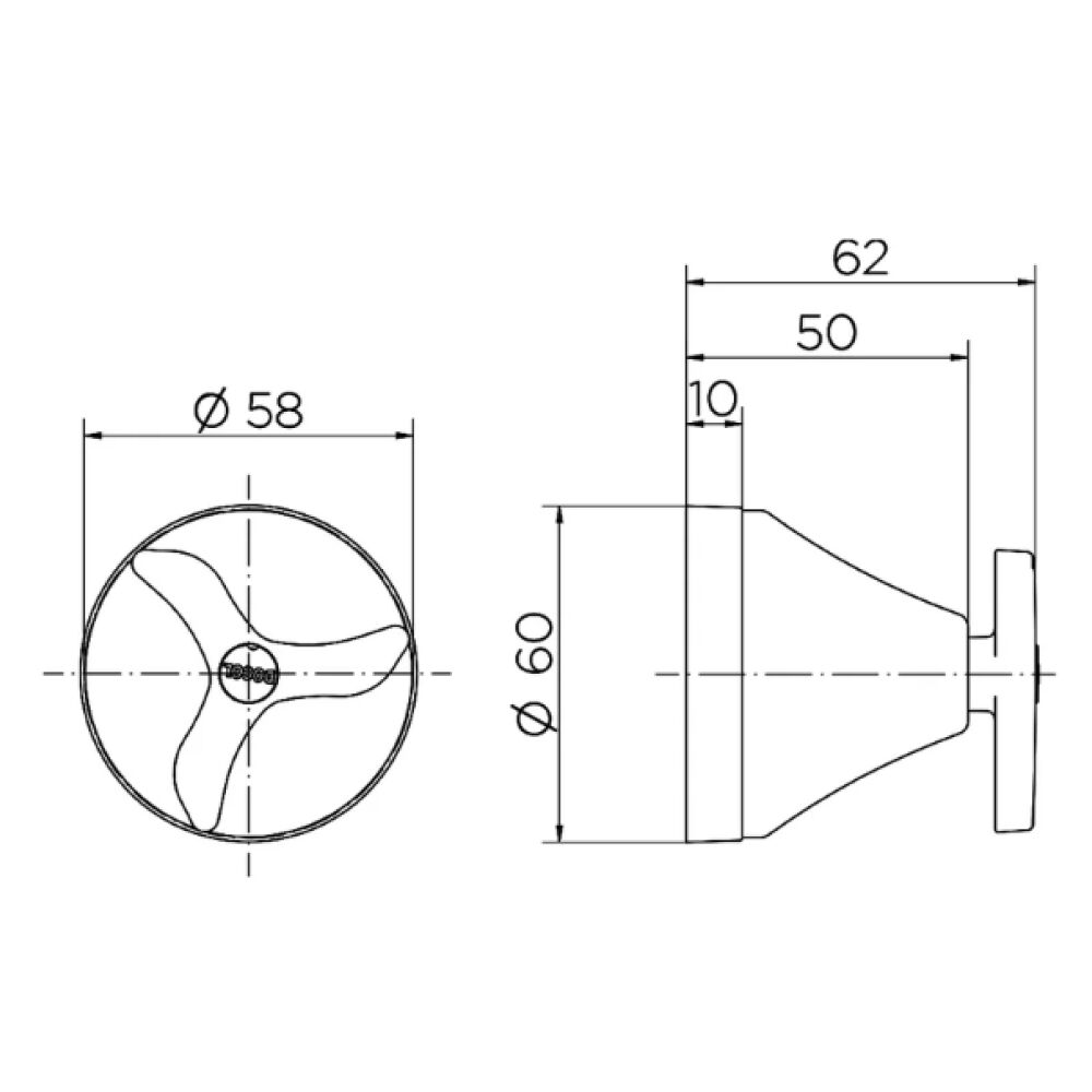 Acabamento para Registro Base Deca New Pertutti Cromado Docol