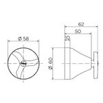 Acabamento para Registro Base Deca New Pertutti Cromado Docol