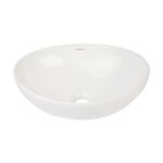 Cuba para Apoio para Banheiro Oval Artistic 40,5x33 Branco Addra