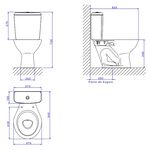 Kit Vaso Sanitário com Caixa Acoplada Acionamento Duplo Izy Branco Deca