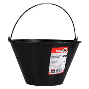 Balde de Metal para Concreto 10L Preto Nove54
