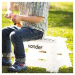 Banqueta Plástica Dobrável Branca 220mm Vonder