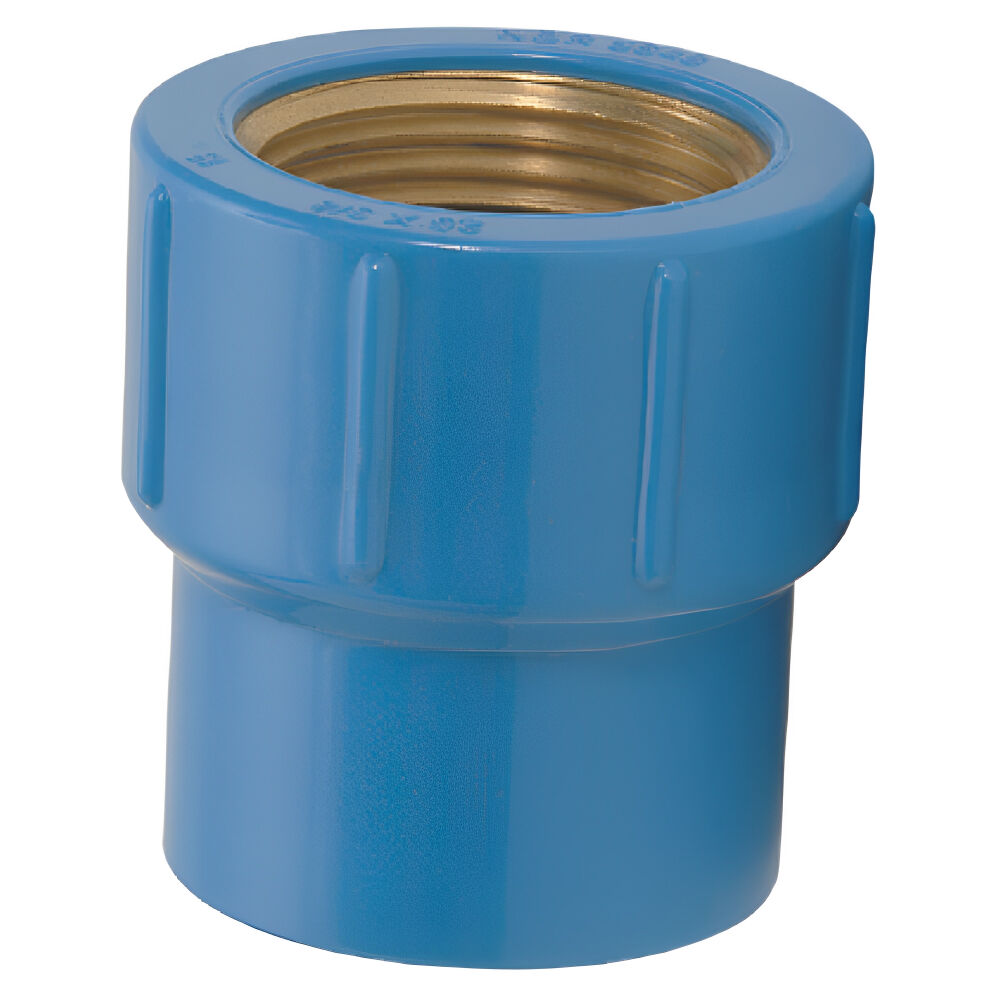 Luva Soldável com Bucha de Latão 25mm x 1/2" Azul 11751 Amanco