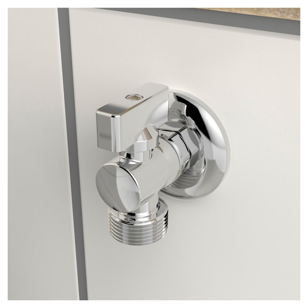 Torneira para Máquina de Lavar e Lava Louças Esfera Cromada Blukit