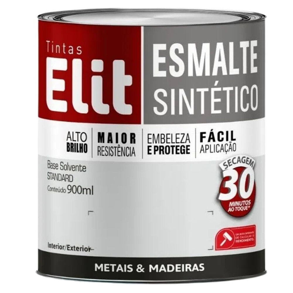 Esmalte Sint&eacute;tico Brilhante Branco 900ml Elit