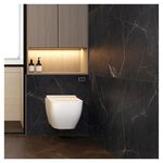 Porcelanato Acetinado Supreme Black 76004 76x76cm Retificado Dora  (Caixa com 1,73m²)