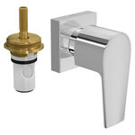 Acabamento para Registro de Pressão Pequeno 1/2" e 3/4"  Level Cromado Deca