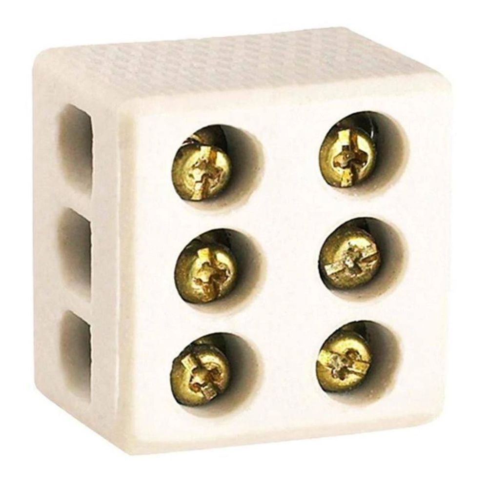 Conector Porcelana Tripolar 10mm Lorenzetti