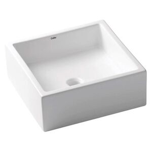 Cuba de Apoio Quadrada Basic Q5 para Lavatório 35x35cm Branca Celite Cuba de Apoio Quadrada Basic Q5 para Lavatório 35x35cm Branca Celite