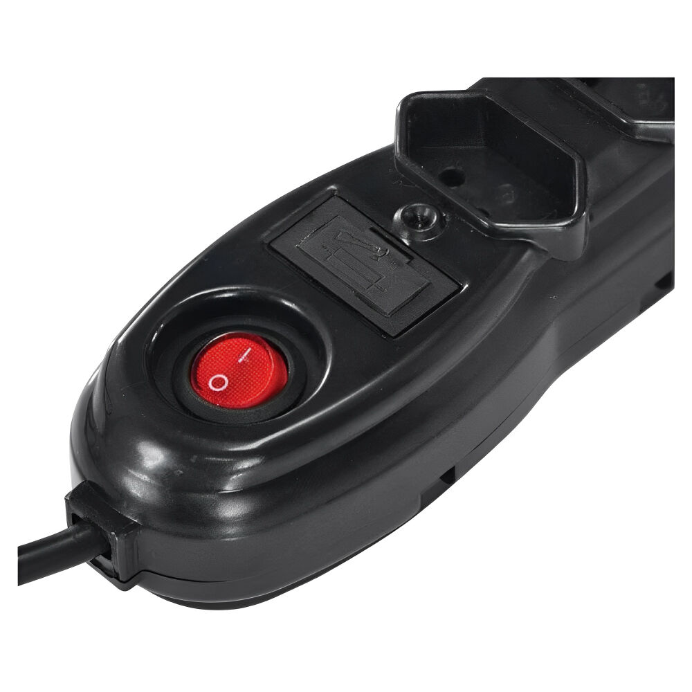 Filtro Linha Cabo PP 5 Tomadas 10A 2P+T Bivolt Preto 31 Megatron