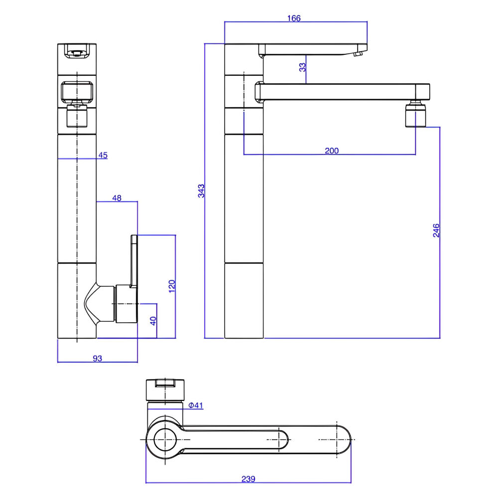 Misturador Monocomando de Mesa para Cozinha com Filtro Twin Cromado Deca