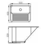 Tanque Monobloco para Embutir Polido 30L Ghelplus