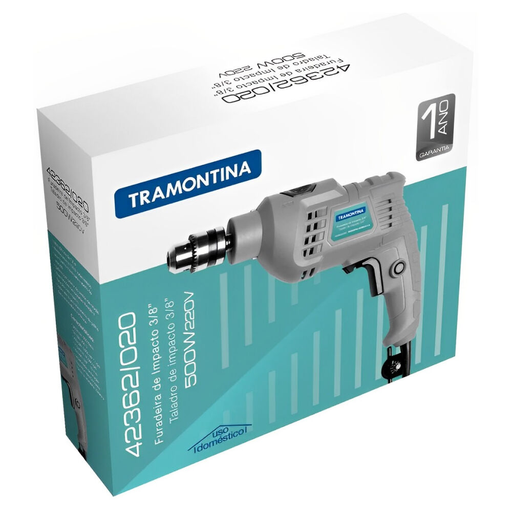 Furadeira de Impacto 3/8” 500W Tramontina